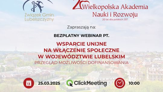 WSPARCIE UNIJNE NA WŁĄCZENIE SPOŁECZNE W WOJ. LUBELSKIM