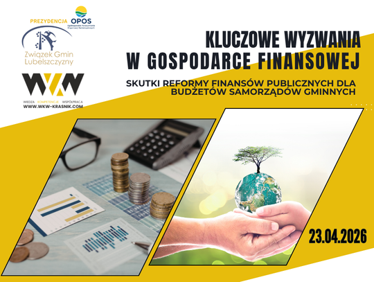 Tytuł konferencji, grafiki tematyczne, logotypy Organizatorów oraz termin konferencji.