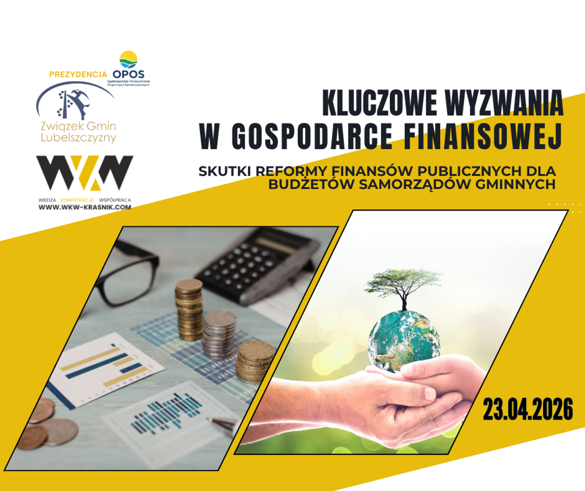 Tytuł konferencji, grafiki tematyczne, logotypy Organizatorów oraz termin konferencji.