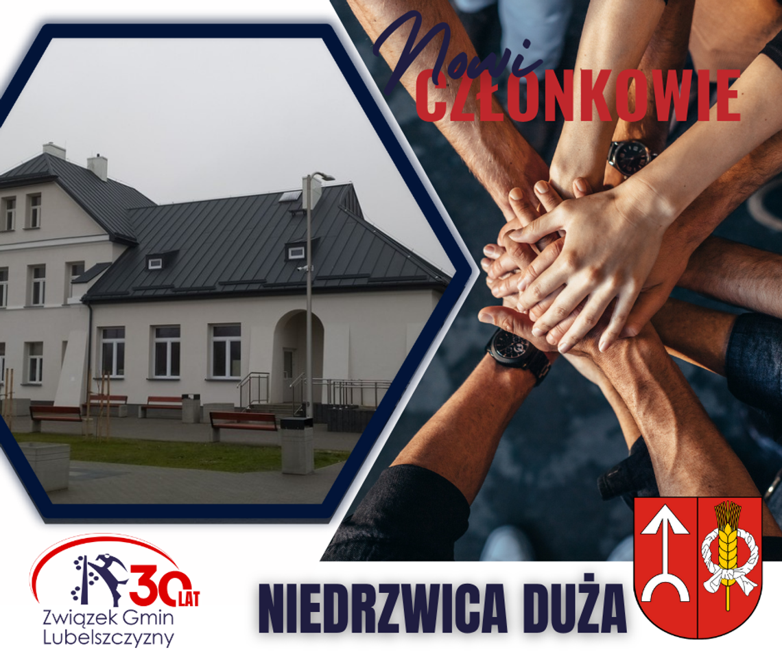Witamy 101 Gminę Członkowską - Niedrzwicę Dużą!