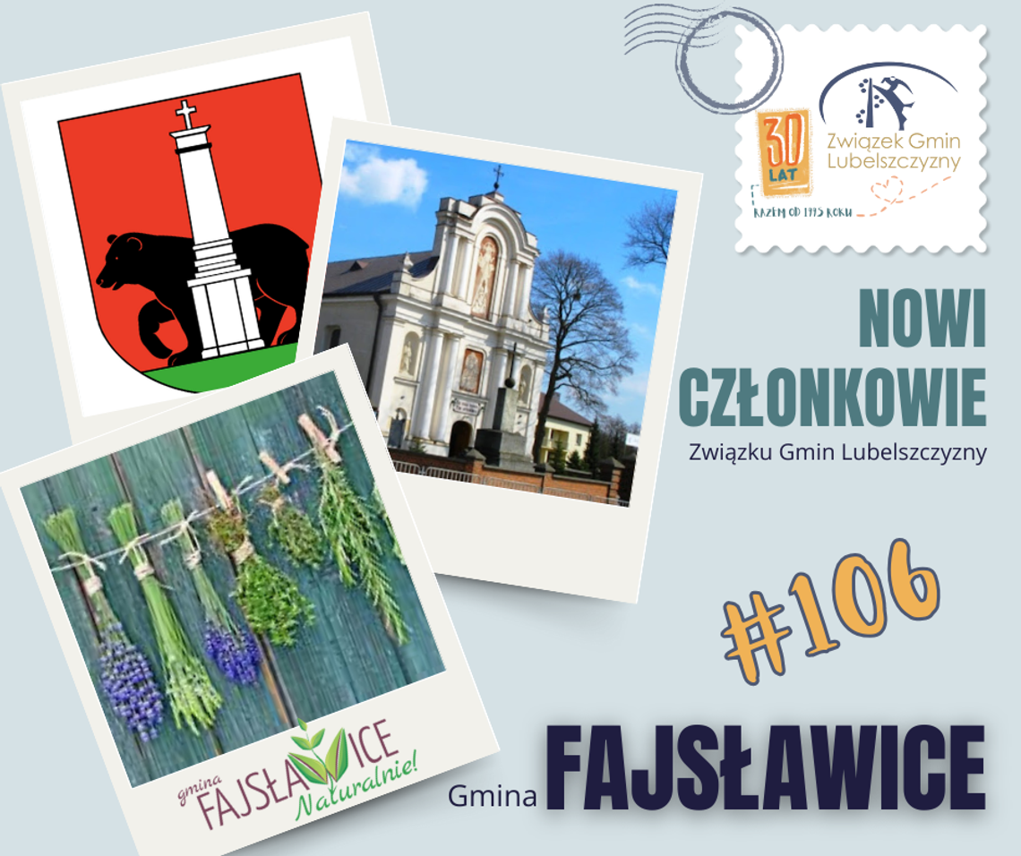 Witamy 106 Gminę Członkowską - Gminę FAJSŁAWICE!